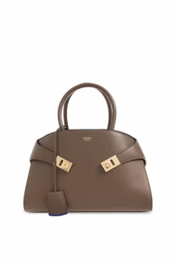 FERRAGAMO BRĄZOWY Torba na ramię ‘Hug’