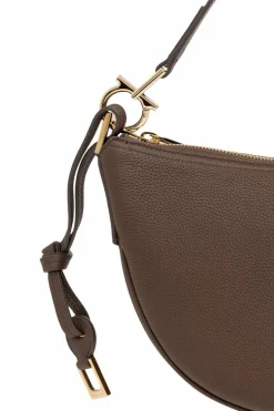 FERRAGAMO BRĄZOWY Torba na ramię
