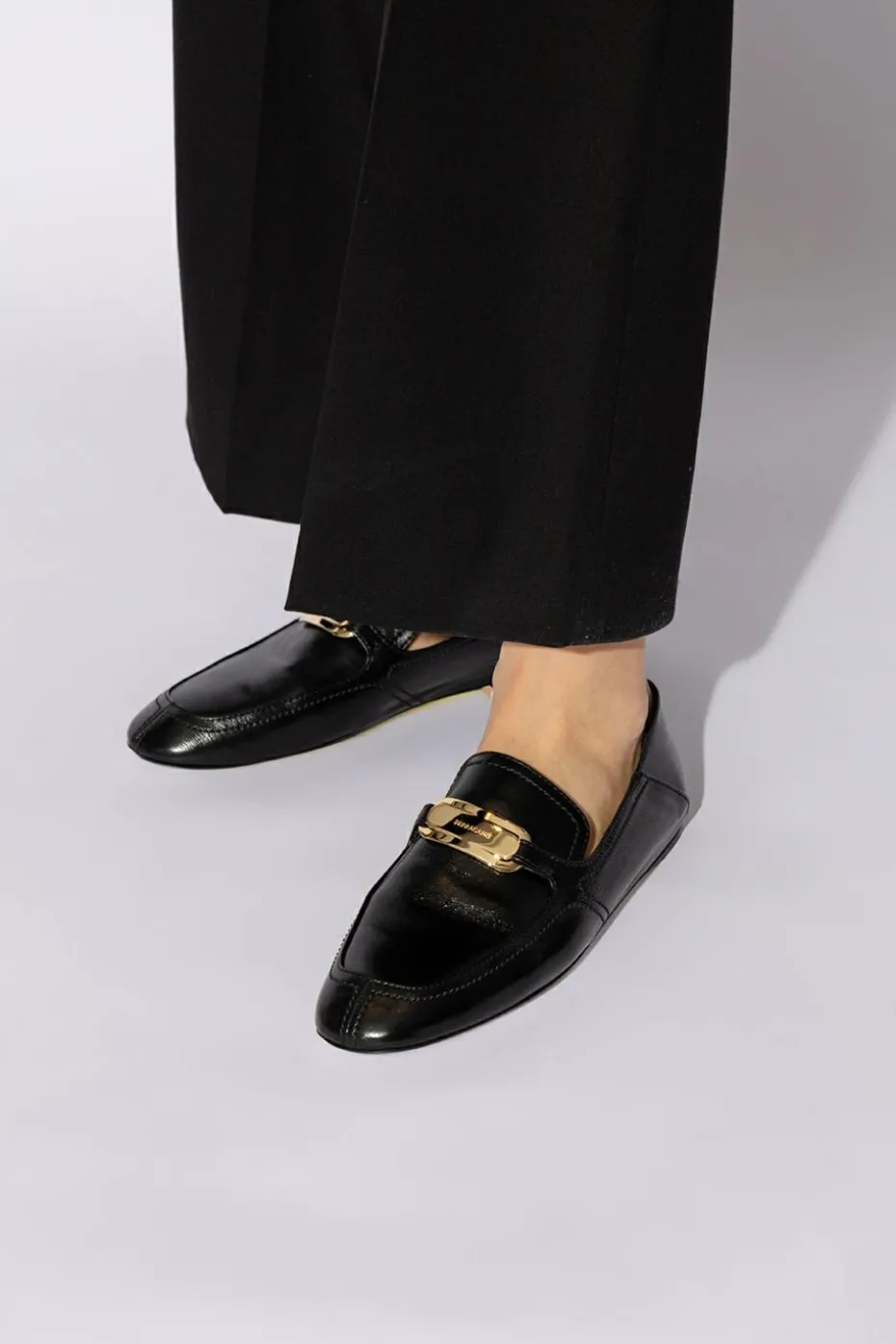 FERRAGAMO CZARNY Buty ‘Elaine’ typu ‘loafers’