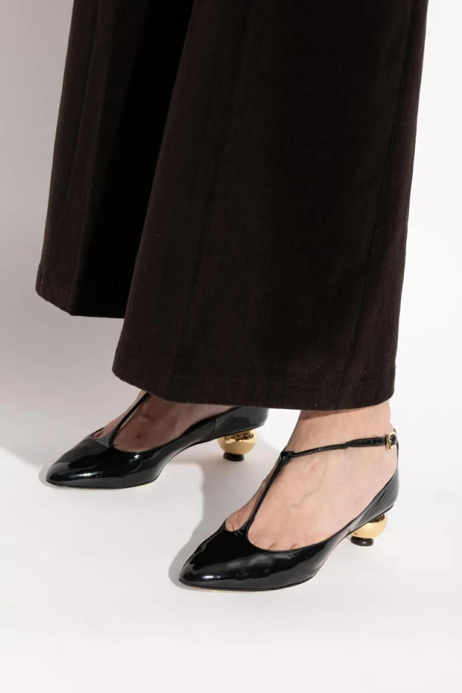 FERRAGAMO CZARNY Buty na obcasie `Tania`