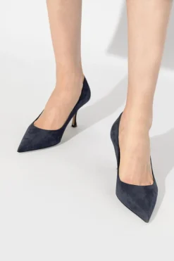FERRAGAMO GRANATOWY Buty na obcasie `Elydea`