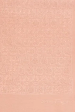 FERRAGAMO RÓŻOWY Szal z logo