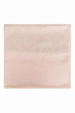 FERRAGAMO RÓŻOWY Szal z monogramem