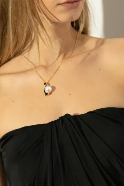 FERRAGAMO ZŁOTY Naszyjnik z zawieszką