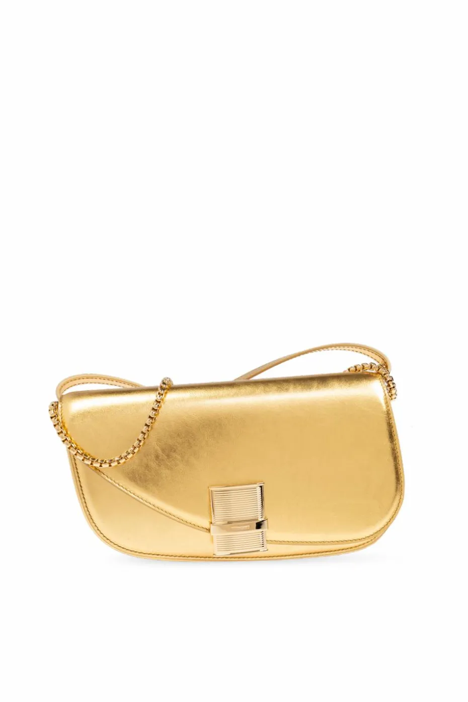 FERRAGAMO ZŁOTY Torba na ramię `Fiamma XS`