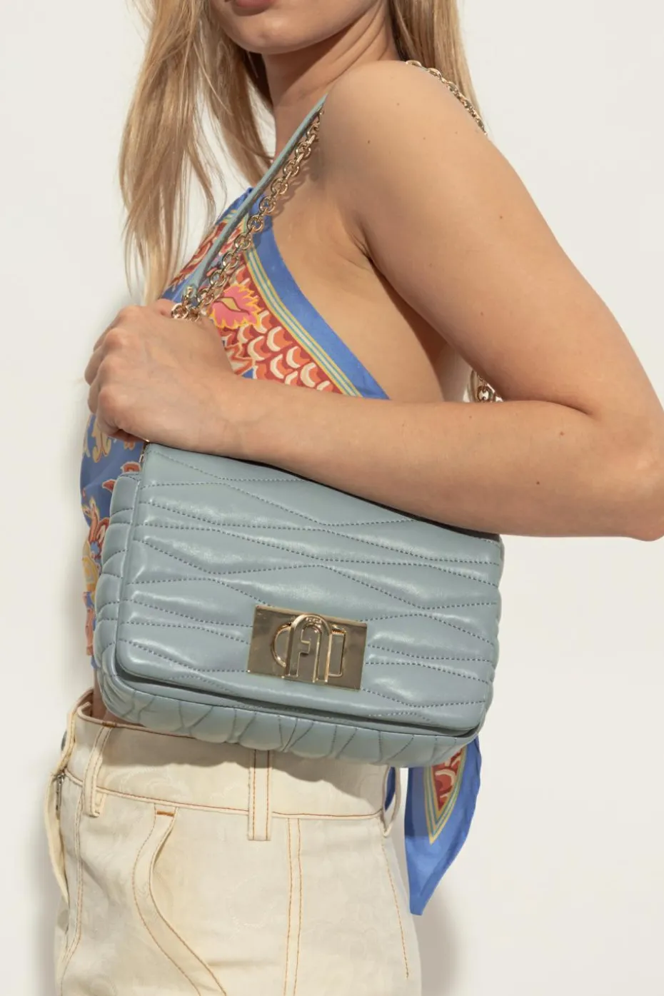 Furla NIEBIESKI Torba na ramię `1927 Small`