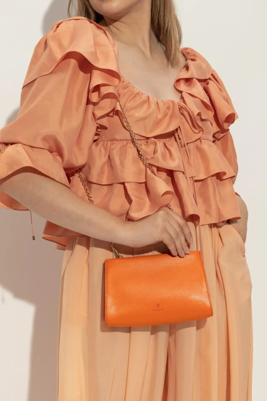 Furla POMARAŃCZOWY Torba na ramię `Myfurla Mini`