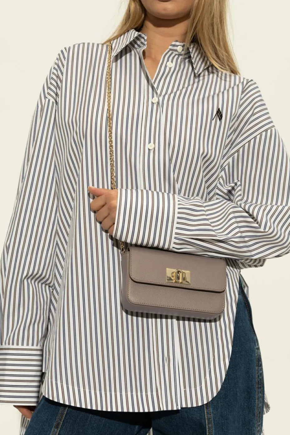 Furla SZARY Torba na ramię `1927 Mini`