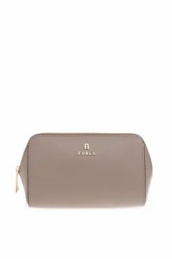 Furla SZARY Zestaw dwóch kosmetyczek `Camelia Medium`