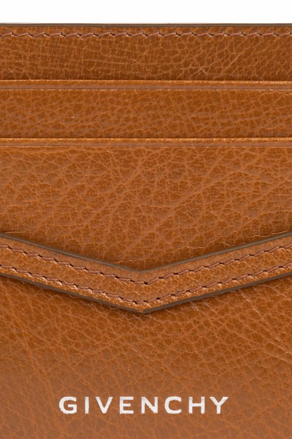 Givenchy BRĄZOWY Etui na karty z logo