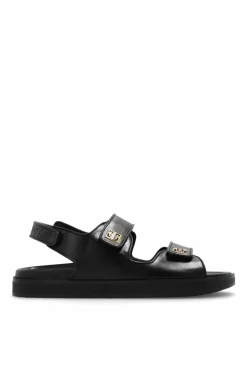 Givenchy CZARNY Skórzane sandały
