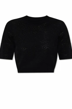 Givenchy CZARNY Sweter z krótkim rękawem