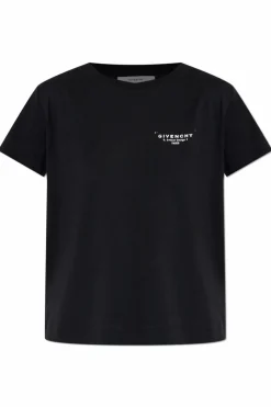 Givenchy CZARNY T-shirt z nadrukowanym logo