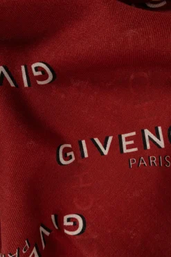 Givenchy CZERWONY Chusta z monogramem