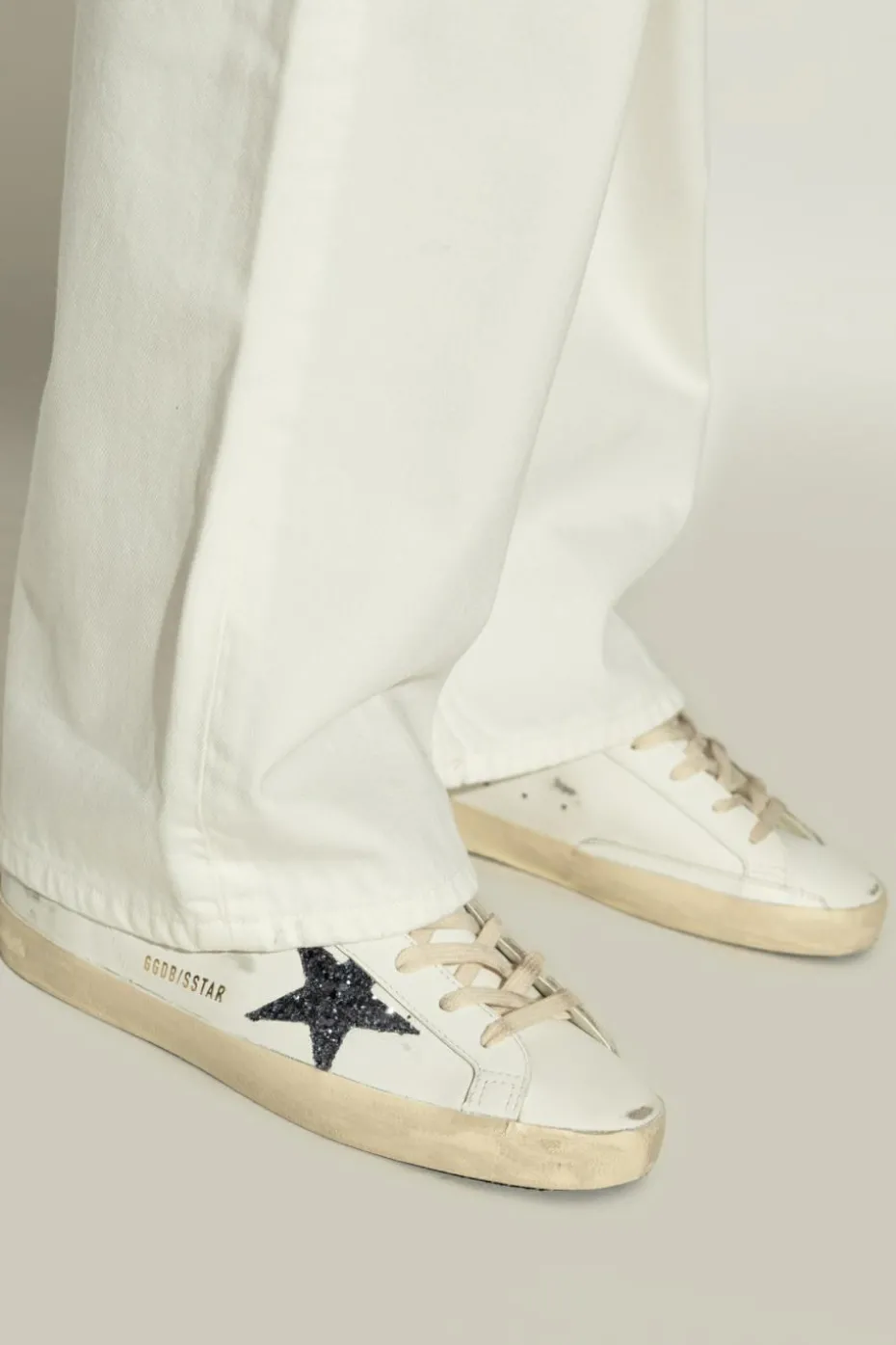 Golden Goose BIAŁY Buty sportowe `Super-Star Classic With List`