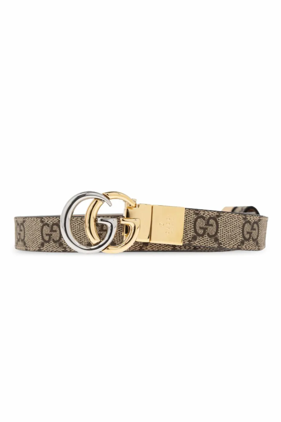 Gucci beżowy Dwustronny pasek