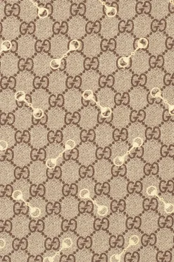 Gucci beżowy Jedwabna chusta z logo