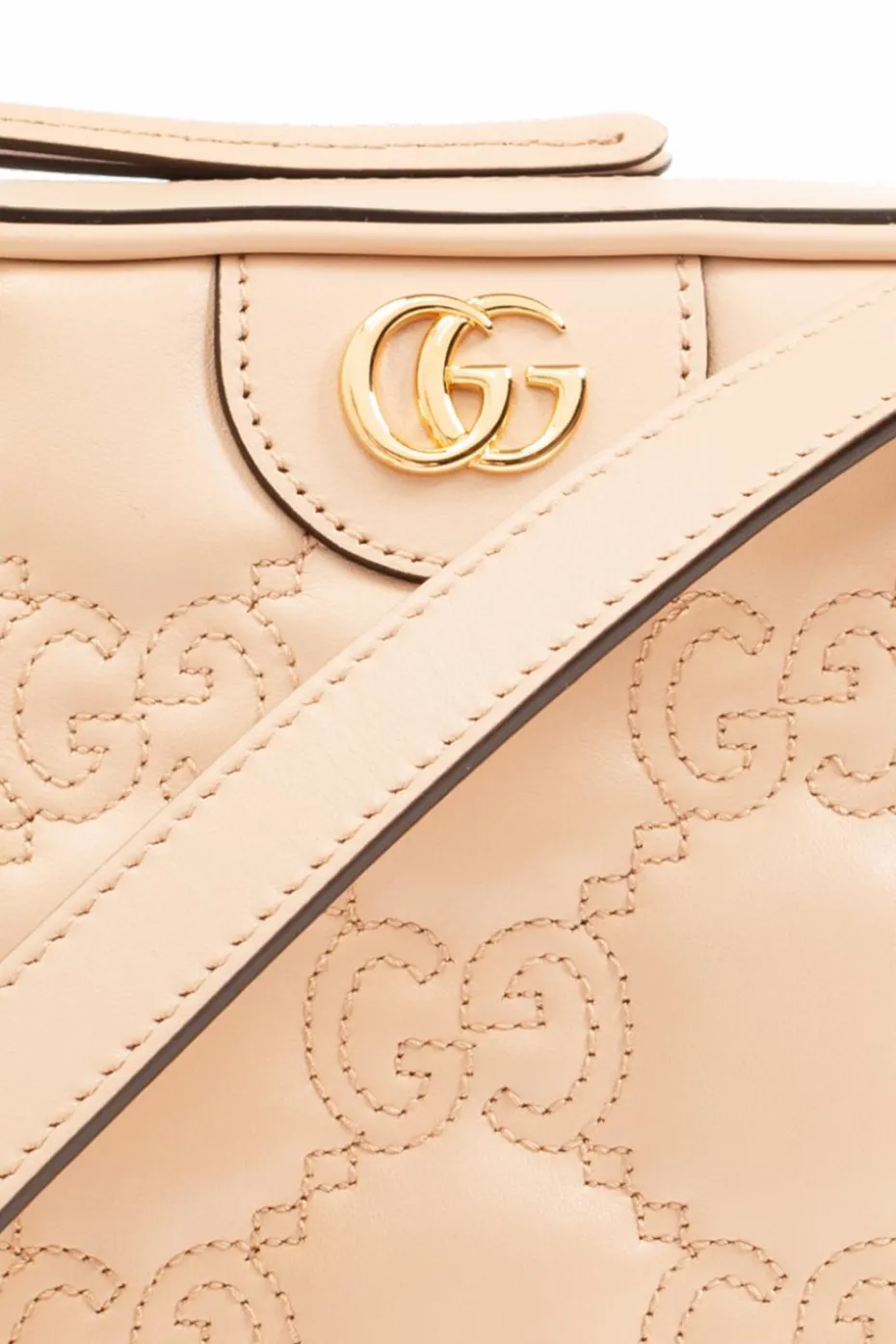 Gucci beżowy Pikowana torba na ramię