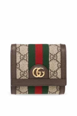 Gucci beżowy Portfel z logo