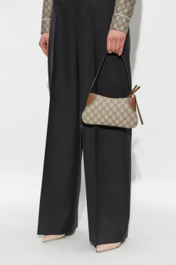 Gucci beżowy Torba do ręki `GG Emblem Super Mini`