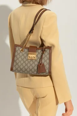 Gucci beżowy Torba na ramię 'Padlock'