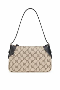 Gucci beżowy Torba na ramię `GG Emblem Small`