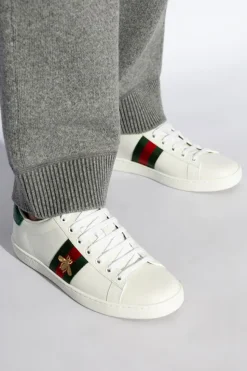 Gucci BIAŁY Skórzane buty sportowe 'Ace'