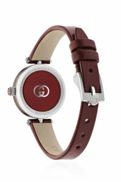 Gucci BORDO Zegarek na skórzanym pasku