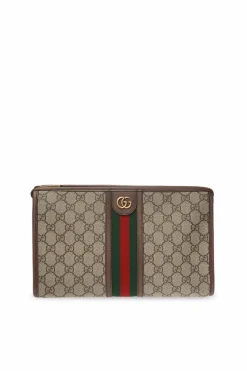 Gucci BRĄZOWY Kopertówka 'Ophidia'