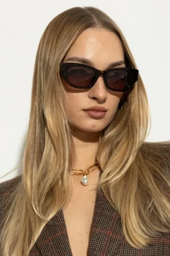 Gucci BRĄZOWY Okulary przeciwsłoneczne