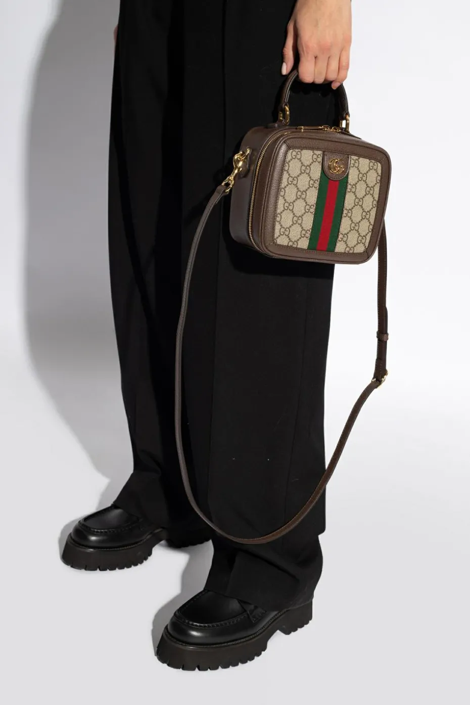 Gucci BRĄZOWY Torba na ramię ‘Ophidia’
