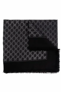 Gucci CZARNY Chusta z monogramem