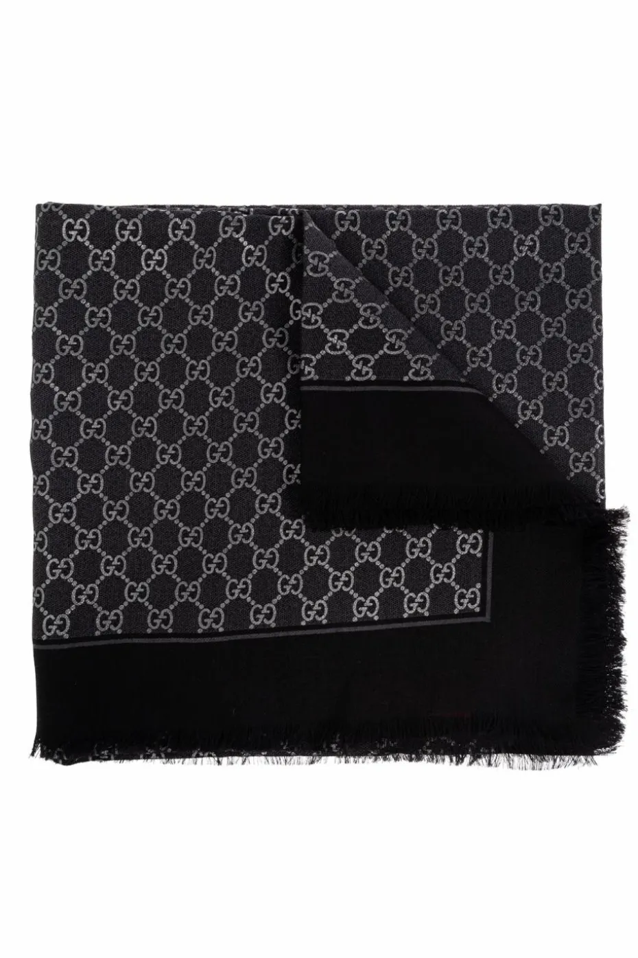 Gucci CZARNY Chusta z monogramem