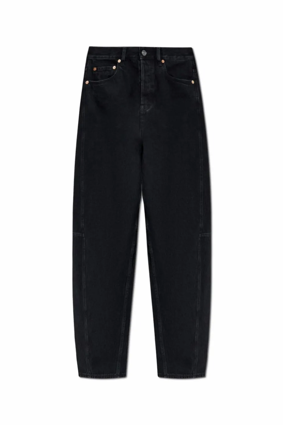 Gucci CZARNY Jeansy z szerokimi nogawkami