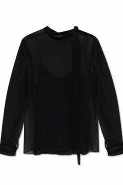 Gucci CZARNY Jedwabna bluzka