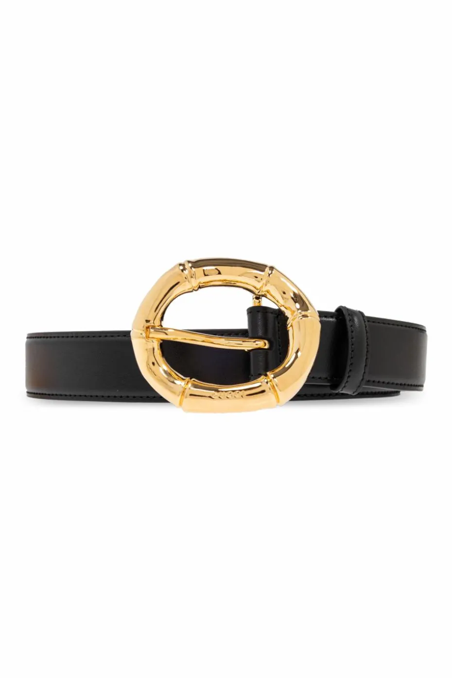 Gucci CZARNY Skórzany pasek
