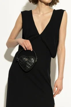 Gucci CZARNY Torba do ręki `GG Marmont Mini`