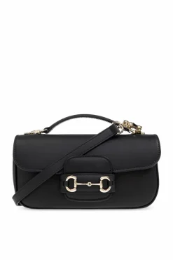 Gucci CZARNY Torba `Horsebit 1955 Soft Small`