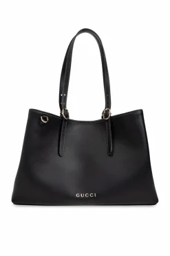 Gucci CZARNY Torba na ramię `GG Emblem Medium`