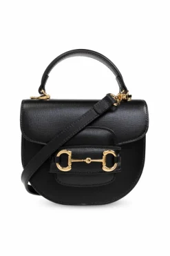 Gucci CZARNY Torba na ramię `Horsebit 1955 Mini`