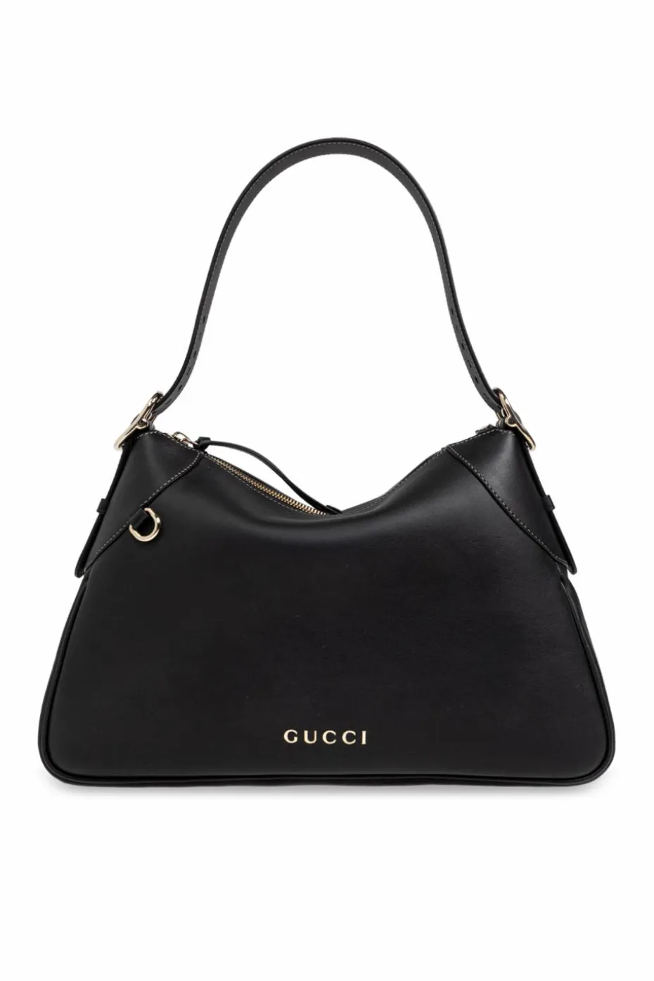 Gucci CZARNY Torba na ramię `GG Emblem Large`