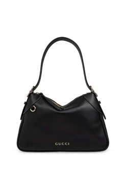 Gucci CZARNY Torba na ramię `GG Emblem Medium`