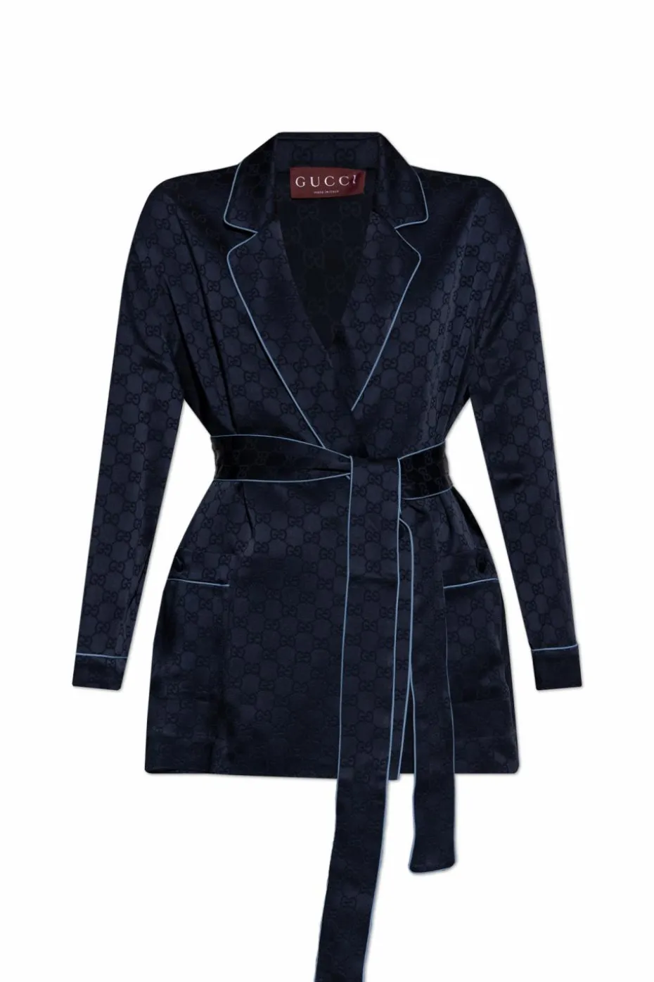 Gucci GRANATOWY Dwurzędowa koszula