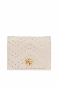 Gucci kremowy Pikowany portfel