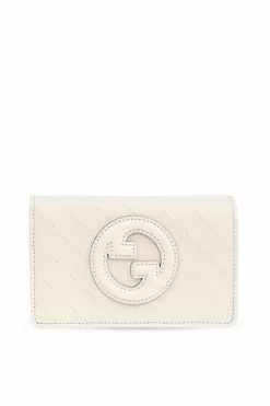Gucci kremowy Portfel z logo