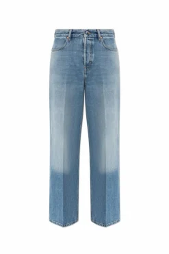 Gucci NIEBIESKI Jeansy z szerokimi nogawkami