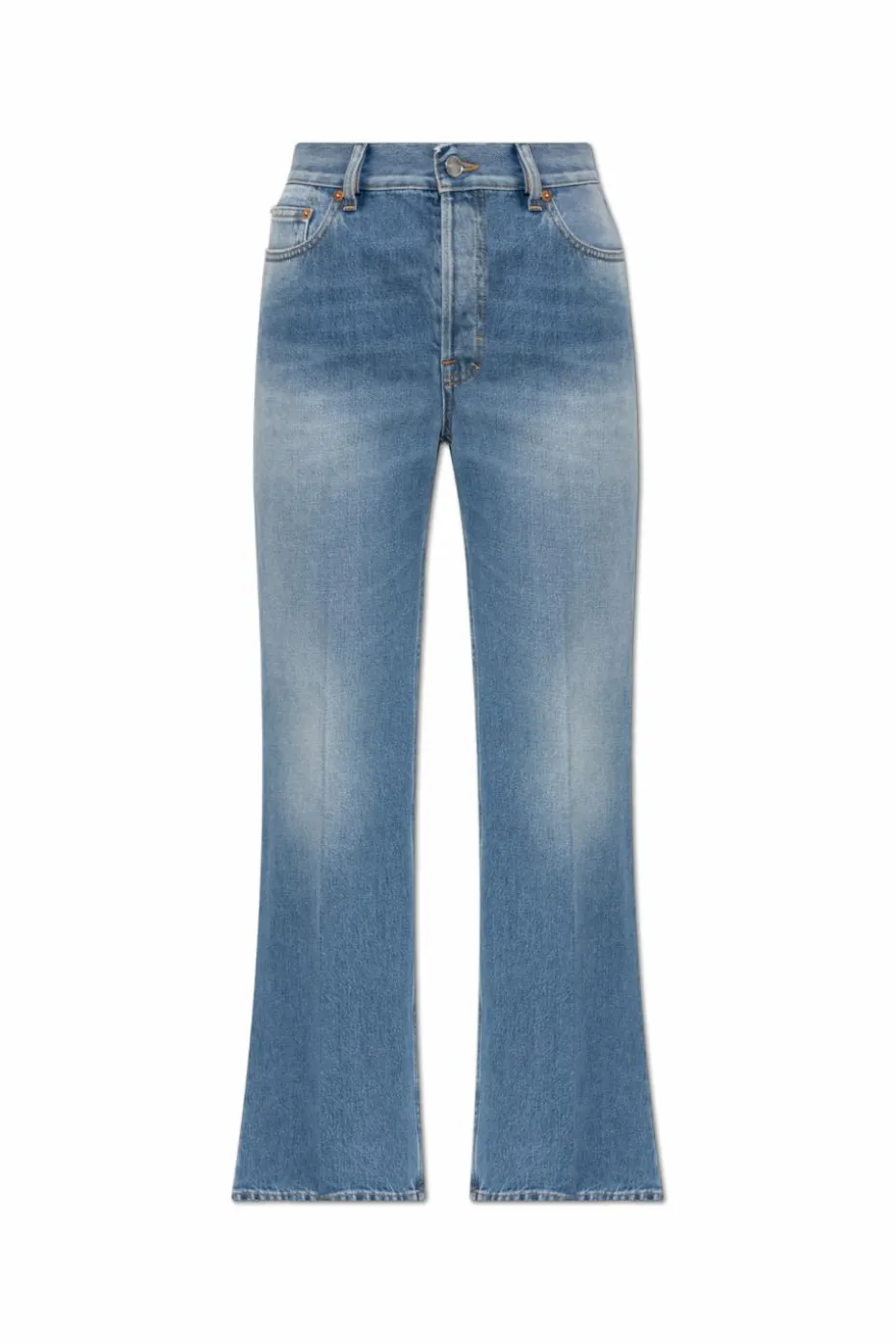 Gucci NIEBIESKI Jeansy z lekko rozszerzanymi nogawkami