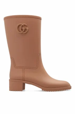 Gucci RÓŻOWY Kalosze na obcasie
