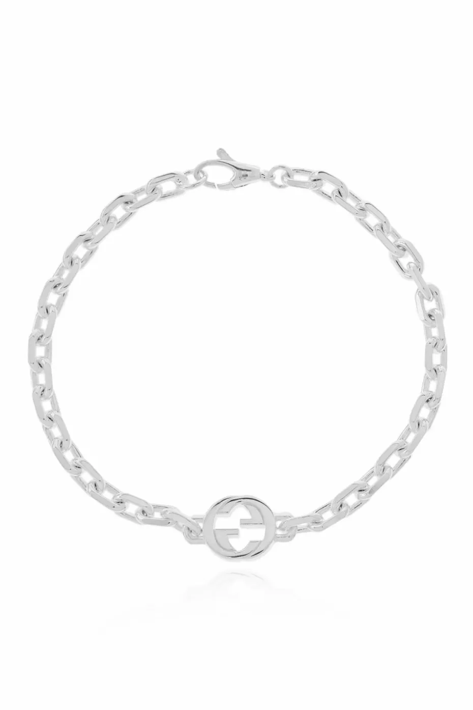 Gucci SREBRNY Bransoleta z logo `GG`