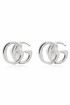 Gucci SREBRNY Srebrne kolczyki w kształcie logo